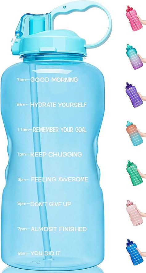 Venture Pal 64 OZ Water Bottle with Motivational Time Marker & Straw - Leakproof BPA Free Reusble... | Amazon (US)