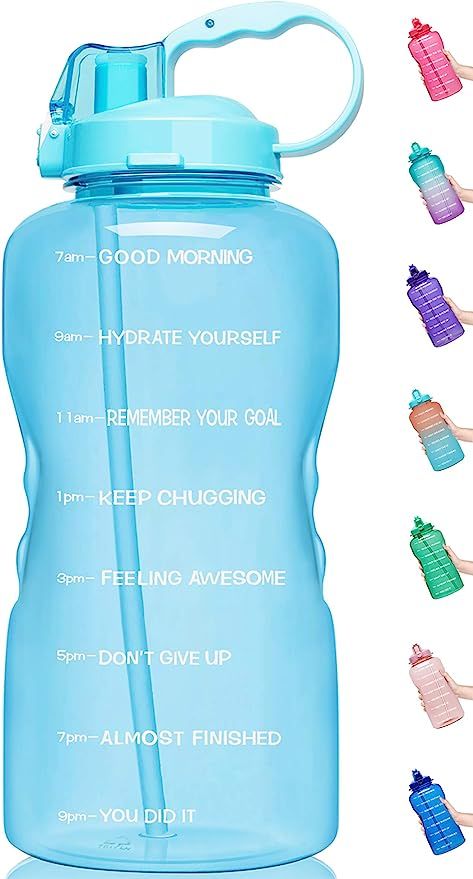 Venture Pal 64 OZ Water Bottle with Motivational Time Marker & Straw - Leakproof BPA Free Reusble... | Amazon (US)