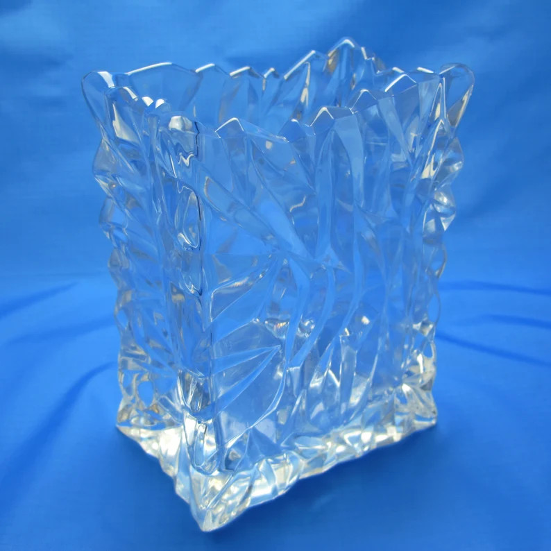 Rosenthal Studio-Linie Germany Crystal Art Glass Crinkle Bag Vase 7" Tall Excellent Condition | Etsy (US)