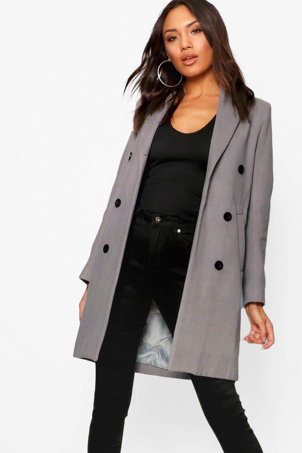 Double Breasted Coat | Boohoo.com (US & CA)