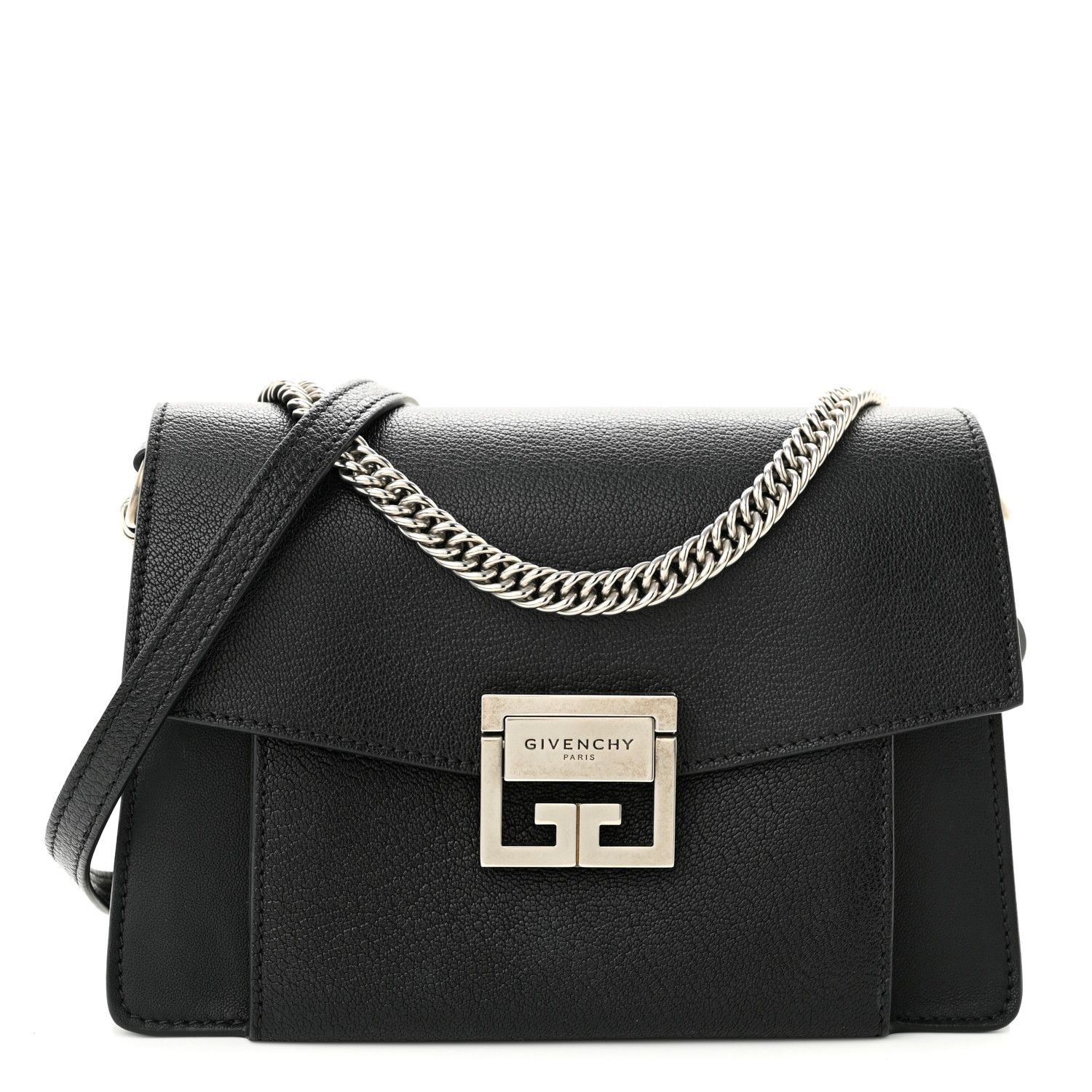 Goatskin Small GV3 Shoulder Bag Black | FASHIONPHILE (US)