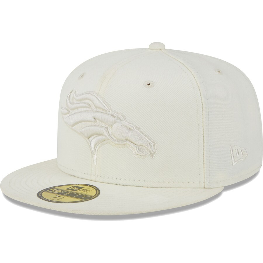 Denver Broncos New Era Color Pack 59FIFTY Fitted Hat - Cream | Lids