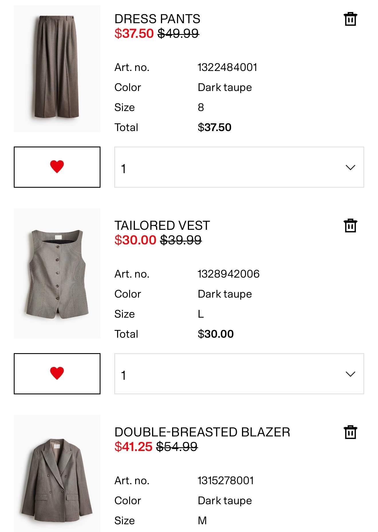 I have to link these because y’all know how H&M sales go - but a three-piece suit for $108?! oh I’m getting it!!! Sized up in trousers and the top because they like to run small and I have Ds 😅 if you know, you know! 

#LTKWorkwear