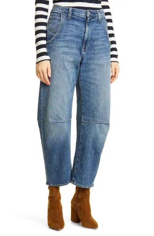 Nili Lotan Emerson High Waist Wide Leg Jeans in Classic Wash at Nordstrom, Size 29 | Nordstrom