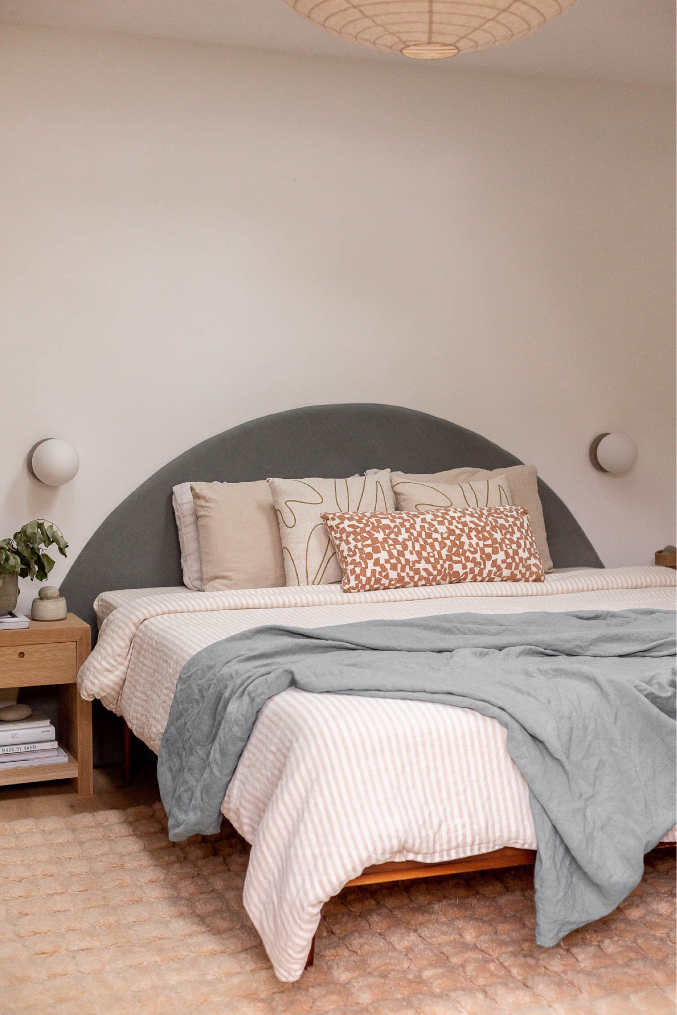 Just reupholstered my DIY headboard and thought I’d share the bedroom sources. Organic modern interior - scandifornian  - linen bedding - neutral decor - textured Moroccan rug - wood nightstands  

#LTKstyletip #LTKhome #LTKFind