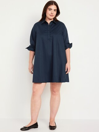 Loose Mini Shirt Dress | Old Navy (US)