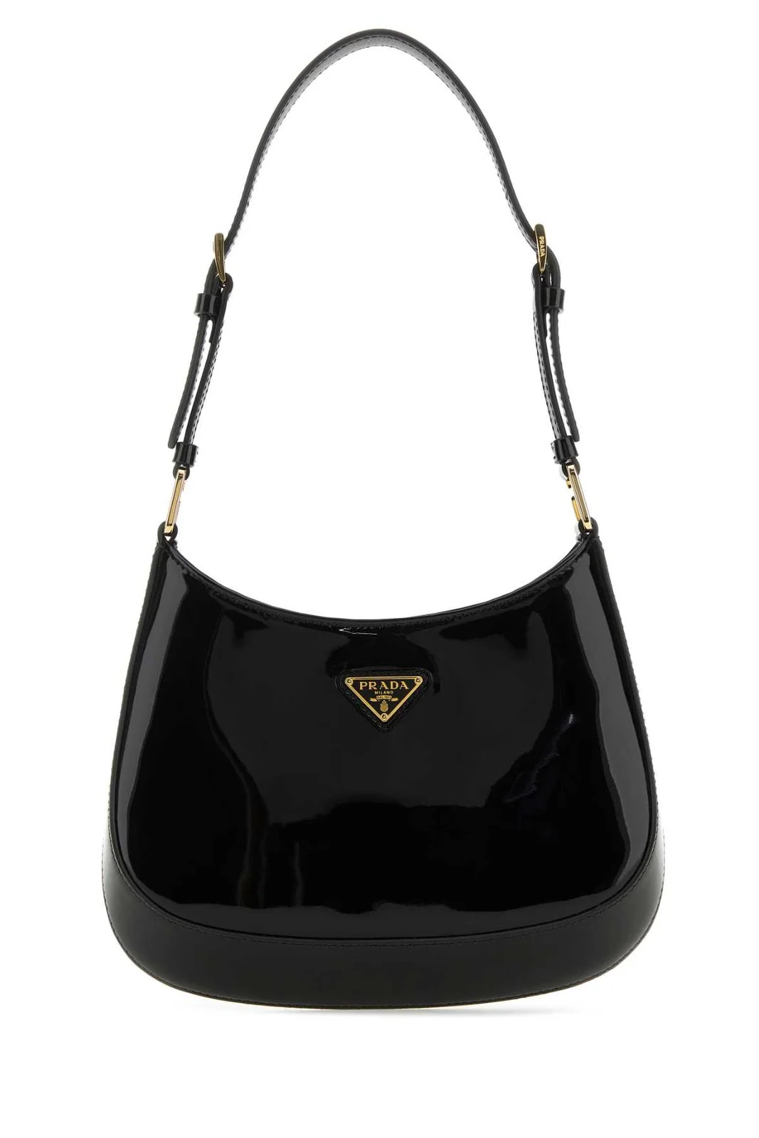 Prada Cleo Logo Plaque Shoulder Bag | Cettire Global