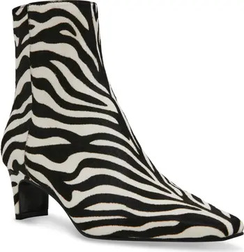 Steve Madden Delvie Zebra Faux Calf Hair Bootie (Women) | Nordstrom | Nordstrom