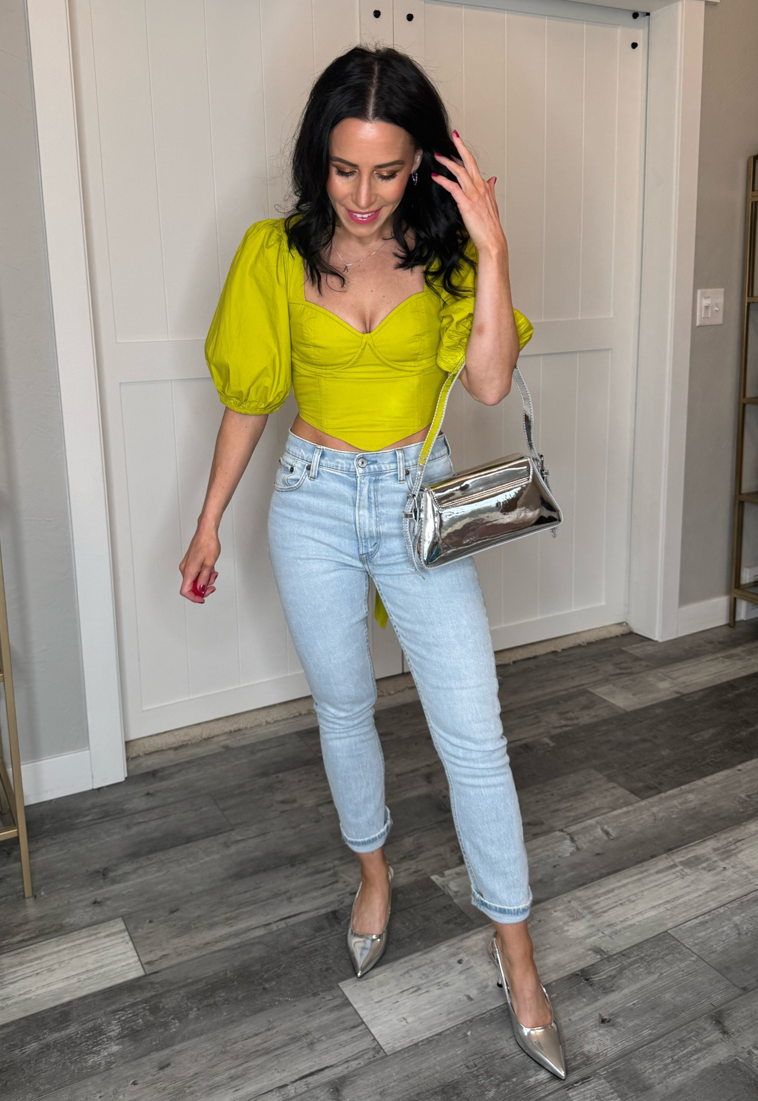 Such a fun top! Loving this color! Would look great paired with a skirt or trousers too! 

Wearing an XXS in top but should have ordered my TTS XS. Wearing 25 short in jeans TTS. 



Amazon outfit inspo, petite outfit, petite fashion, affordable fashion, women’s outfit inspo, casual chic outfit inspo, chic outfit, Amazon fashion, women’s affordable style, date night outfit, party outfit, girls night outfit, night out outfit, abercrombie jeans, fun outfit, spring style, spring outfit, spring fashion