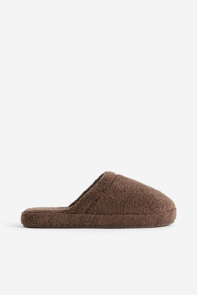 Terry Slippers - Dark beige - Men | H&M US | H&M (US + CA)