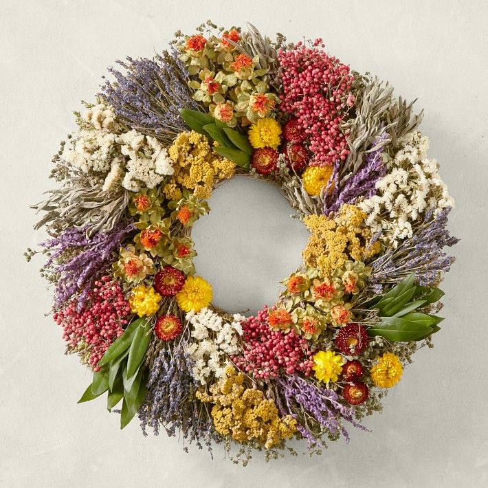 Farmers' Market Herb Live Wreath & Garland | Williams-Sonoma