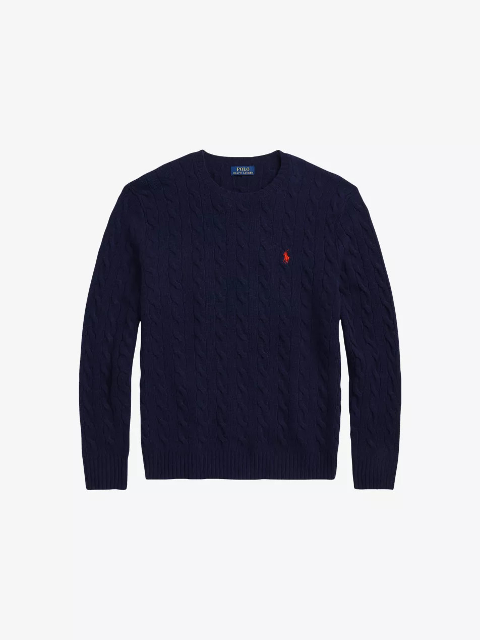 Crewneck Cable-Knit Wool And Cashmere Jumper | Selfridges