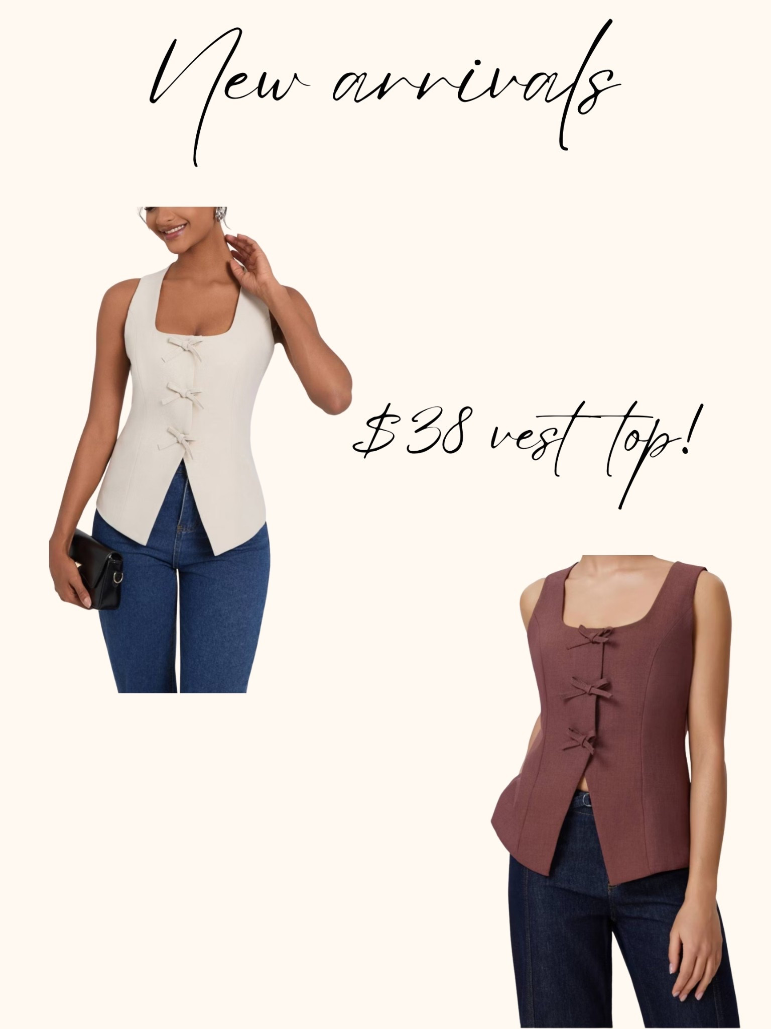Vest tops, button down top

#LTKStyleTip #LTKFindsUnder50 #LTKSeasonal