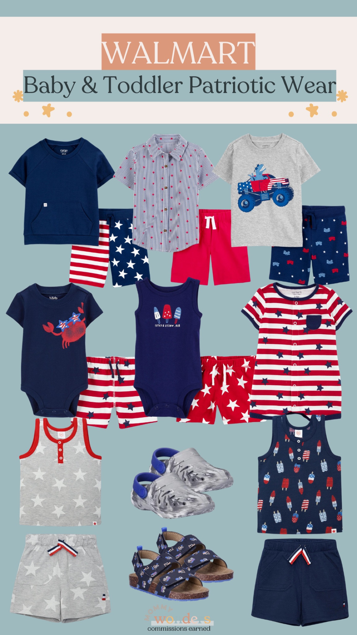 Baby & Toddler Patriotic wear at Walmart! Can be worn for Memorial Day and The Fourth of July! 

#LTKBaby #LTKSeasonal #LTKKids