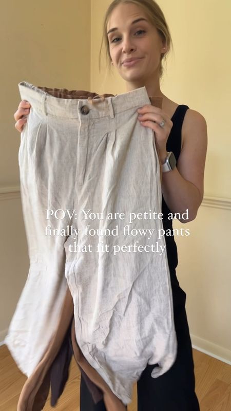 Flowy pants for my petite friends! I am 5’2” wearing a small in all of them!



#LTKWorkwear #LTKSeasonal #LTKStyleTip