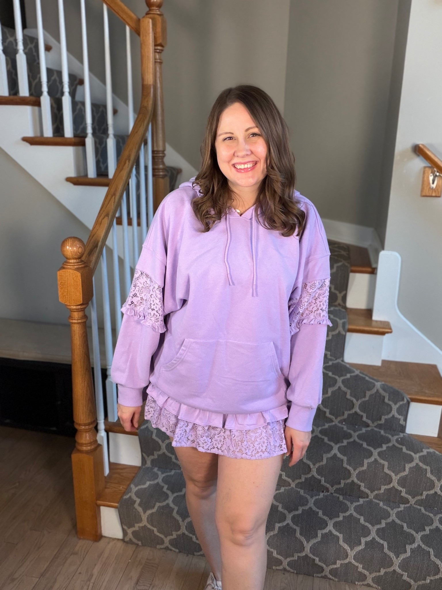 💜 This skirt + sweatshirt set is one of those outfits that makes getting dressed feel effortless.

It’s soft, flattering, and looks just as cute worn together as it does mixed with other pieces. Perfect for school drop-offs, errands, coffee runs, or those days you want comfy but still feel put together. @Target 

Linked this set and everything styled with it here ✨

#LTKfashion #LTKstyle #LTKfinds #TargetStyle #TargetFinds #MatchingSet #CasualStyle #EverydayOutfit #ComfyStyle #AffordableFashion

#LTKMidsize #LTKootd #LTKmomlife