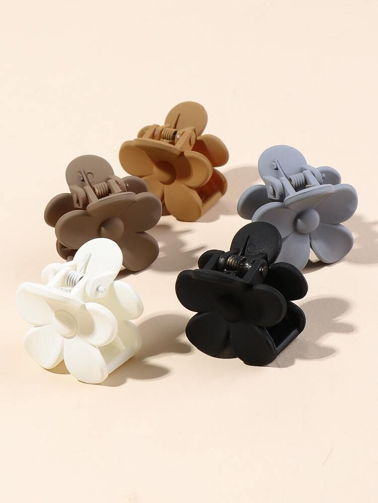 5pcs Flower Design Hair Claw | SHEIN