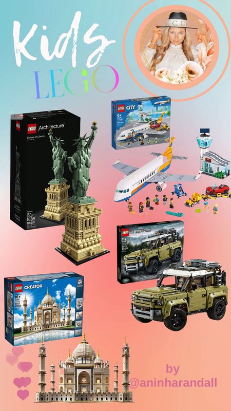 Kids gifs ideas | LEGO Technic Land Rover Defender | Lego | LEGO City Passenger Airplane | LEGO Friends Andrea's Theatre School Playset | Lego Theatre | LEGO Creator Expert Taj Mahal | LEGO Architecture Statue of Liberty

#LTKfamily #LTKGiftGuide #LTKkids