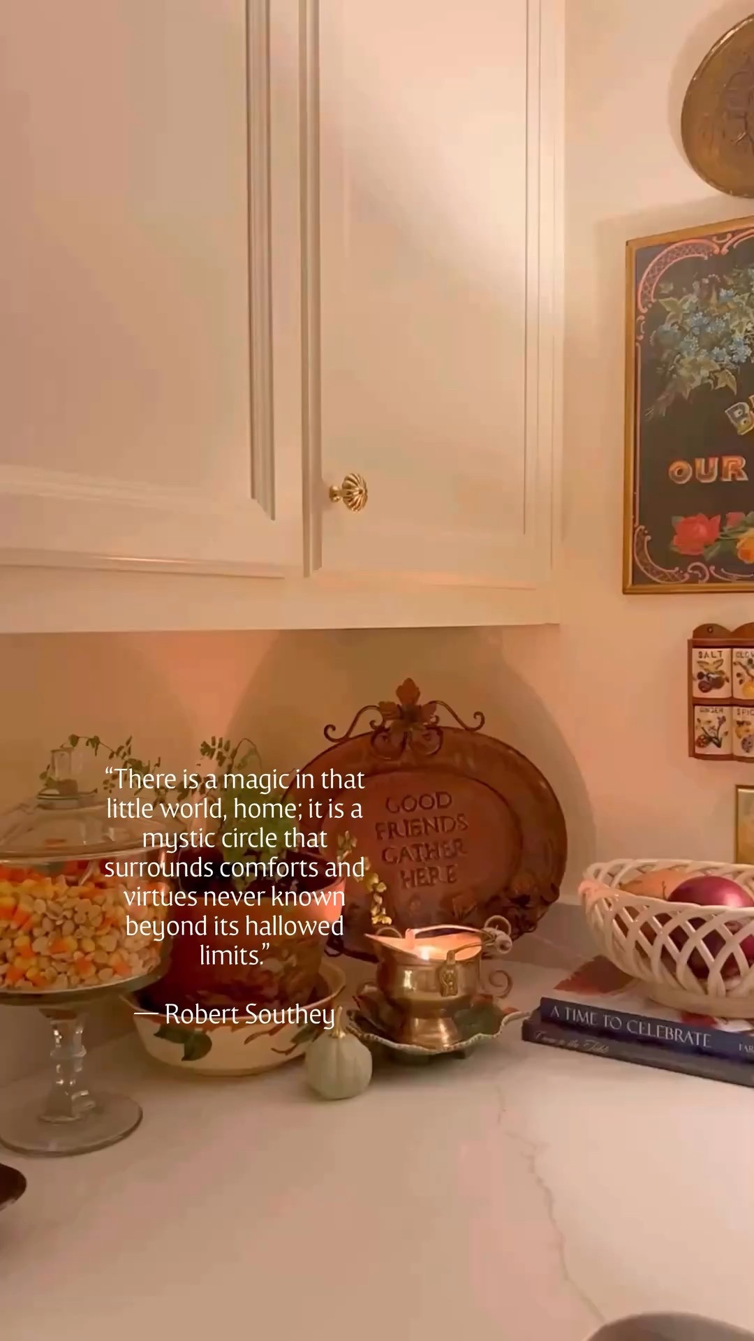 When the lamps are lit and the kitchen grows quiet, I’m always reminded…there really is magic in that little world, home. 
•
•
•
•
•
•
•
Vintage Decor | Home Inspiration | Collected Home | Traditional Home | Sentimental Style | The Sentimental Decorator | Joyful Rituals of Home | Sentimental Home | Homes with a Story | 

#thesentimentaldecorator #sentimentalstyle #nostalgianotebook