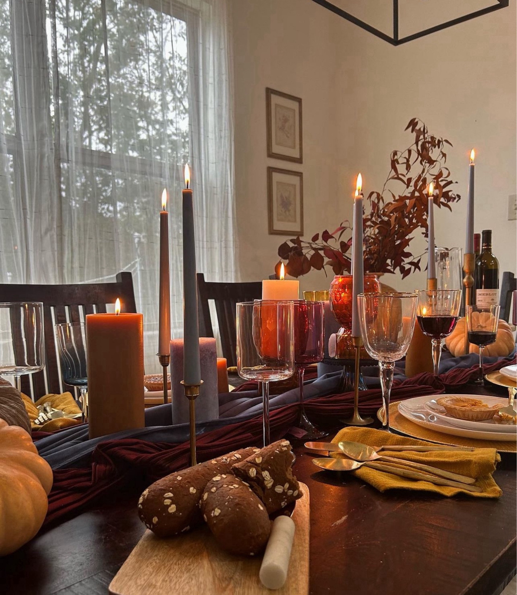 Create the Tables-cape that Your Friends and Family Will Linger At!

The easiest thing to do is create a beautiful table that feels festive, but not something your company wants to stay at all night telling stories and sharing memories. How many people put so much effort into this amazing table full of gorgeous objects and as soon as the plate is clean everyone is out of there!

The KEY is to create the table that is perfectly imperfect. The table that invites everyone TO STAY!

Here are a few tips to set the vibe:

1) Candles candles candles of all shapes and sizes. Preferably unscented so you do not overwhelm your company in smells that might ruin that cozy moment and aroma of the food. Pairing candles across the table of all shapes and sizes creates height and visual interest. 

2) So many are drawn to the basic colors of the seasons. We challenge you to introduce colors that might seem out of the ordinary. We promise it will look so chic and elevated!

3) Bring in height and texture with foliage and a vase while keeping the height to one side. The worst thing to do is having your company leaning and maneuvering themselves to have a conversation. 

These tips are sure to create an effortless and chic holiday table!

We use these same thoughts when styling and designing spaces for our clients. The end goal is to provide a space that looks elevated while maintaining the feeling of home!

#interiordesign #howtohost #tablesetting #tablescapes #tablestyling #homedecor #homedesign #thanksgiving #hostingtips #style #diningroomdecor #interiordesigner #elevedesigncollective #elevated #chic

#LTKMostLoved #LTKparties #LTKhome