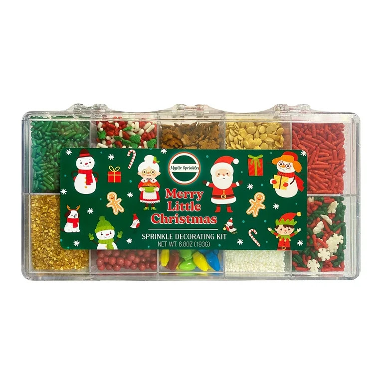 Mystic Sprinkles Merry Little Christmas Sprinkle Decorating Kit 6.8 oz. | Walmart (US)