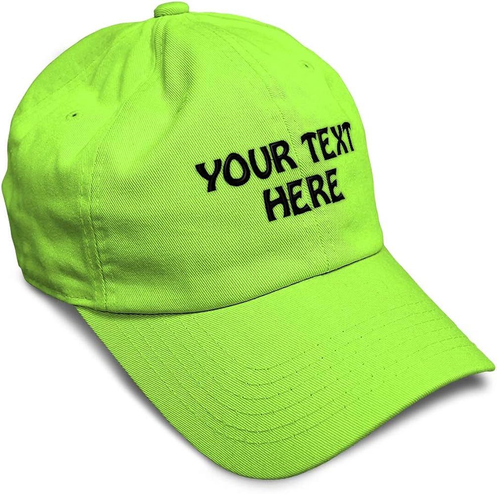 Soft Baseball Cap Custom Personalized Text Cotton Dad Hats for Men & Women | Amazon (US)