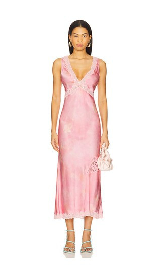 LoveShackFancy Bier Dress in Pink. - size S | Revolve Clothing (Global)