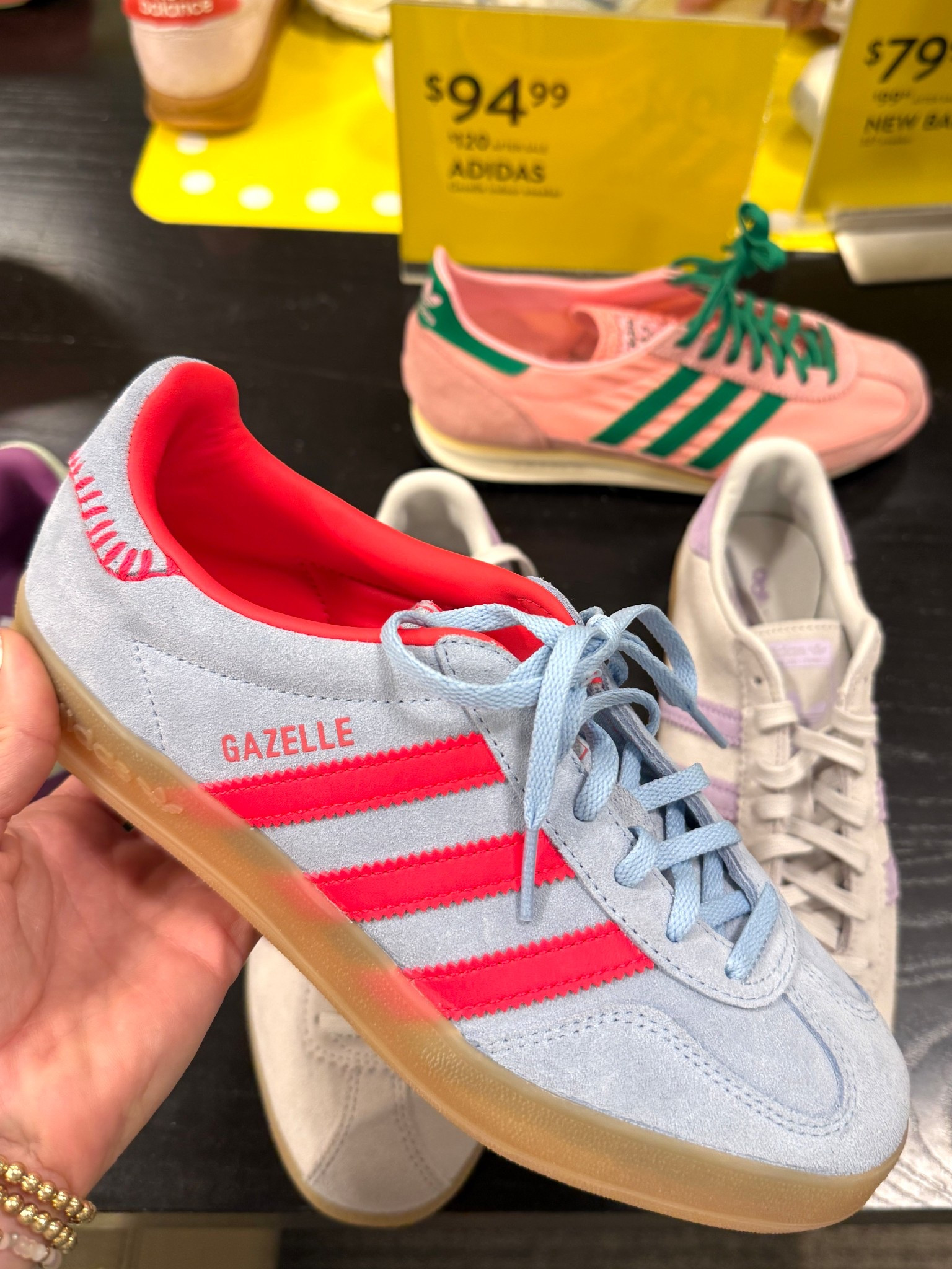 Adidas gazelle Nordstrom anniversary sale. They run big I went down a half size.

#LTKShoeCrush #LTKSeasonal #LTKSaleAlert