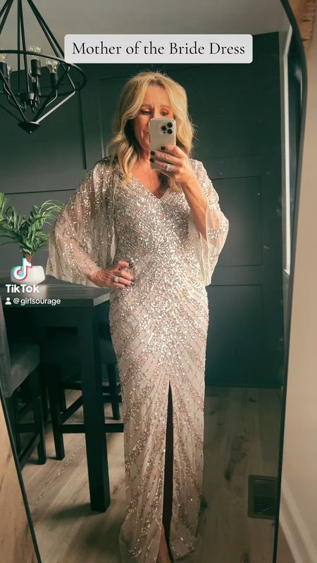 Mother of the bride or mother of the groom dress ✨ unique, flattering mother of the bride gown, sequin evening gown, cocktail dress, mob dress 

#LTKstyletip #LTKwedding #LTKover40