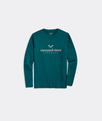 Boys' Lacrosse Long-Sleeve Harbor Performance Tee | vineyard vines