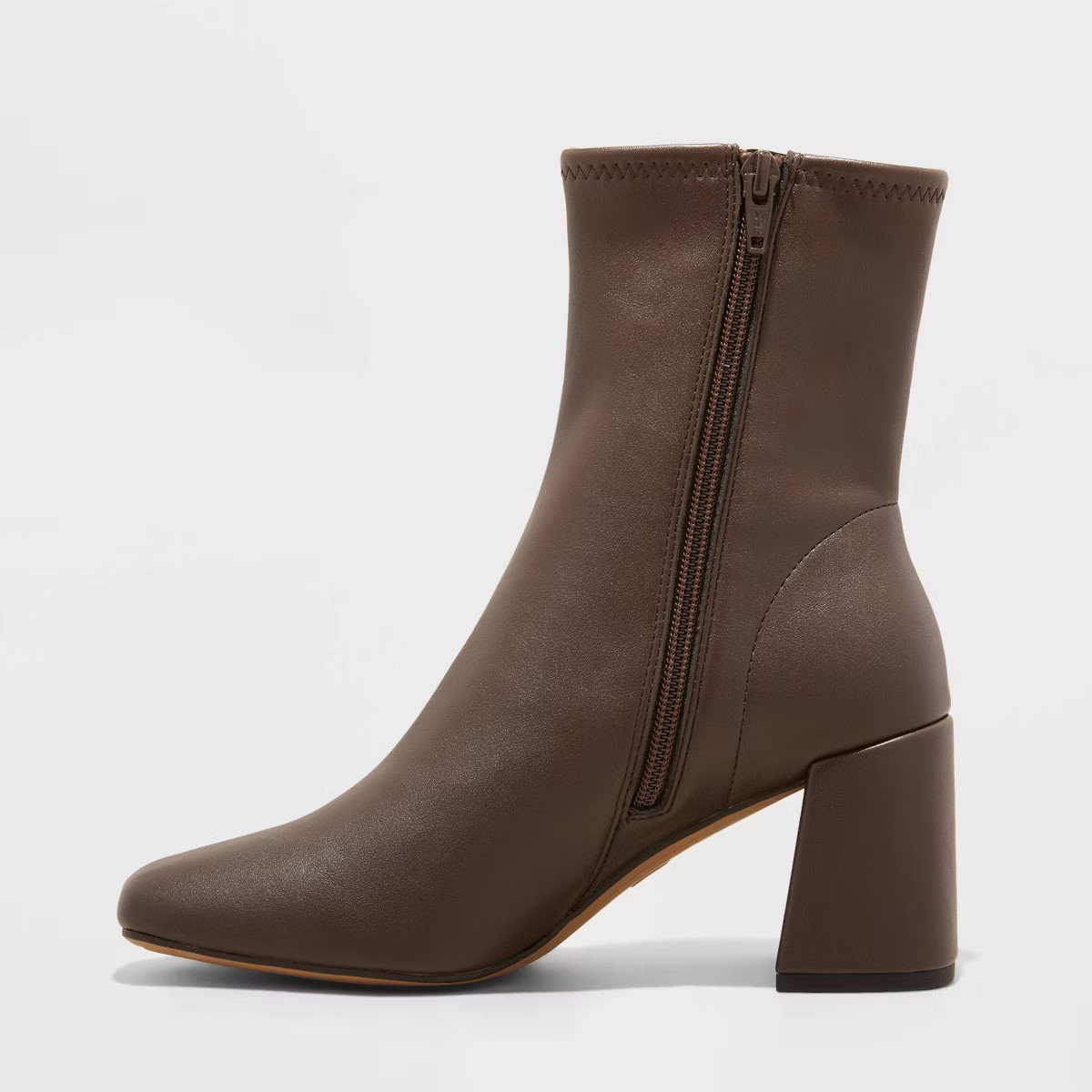 Women's Pippa Stretch Ankle Boots - A New Day™ Brown 9.5 | Target