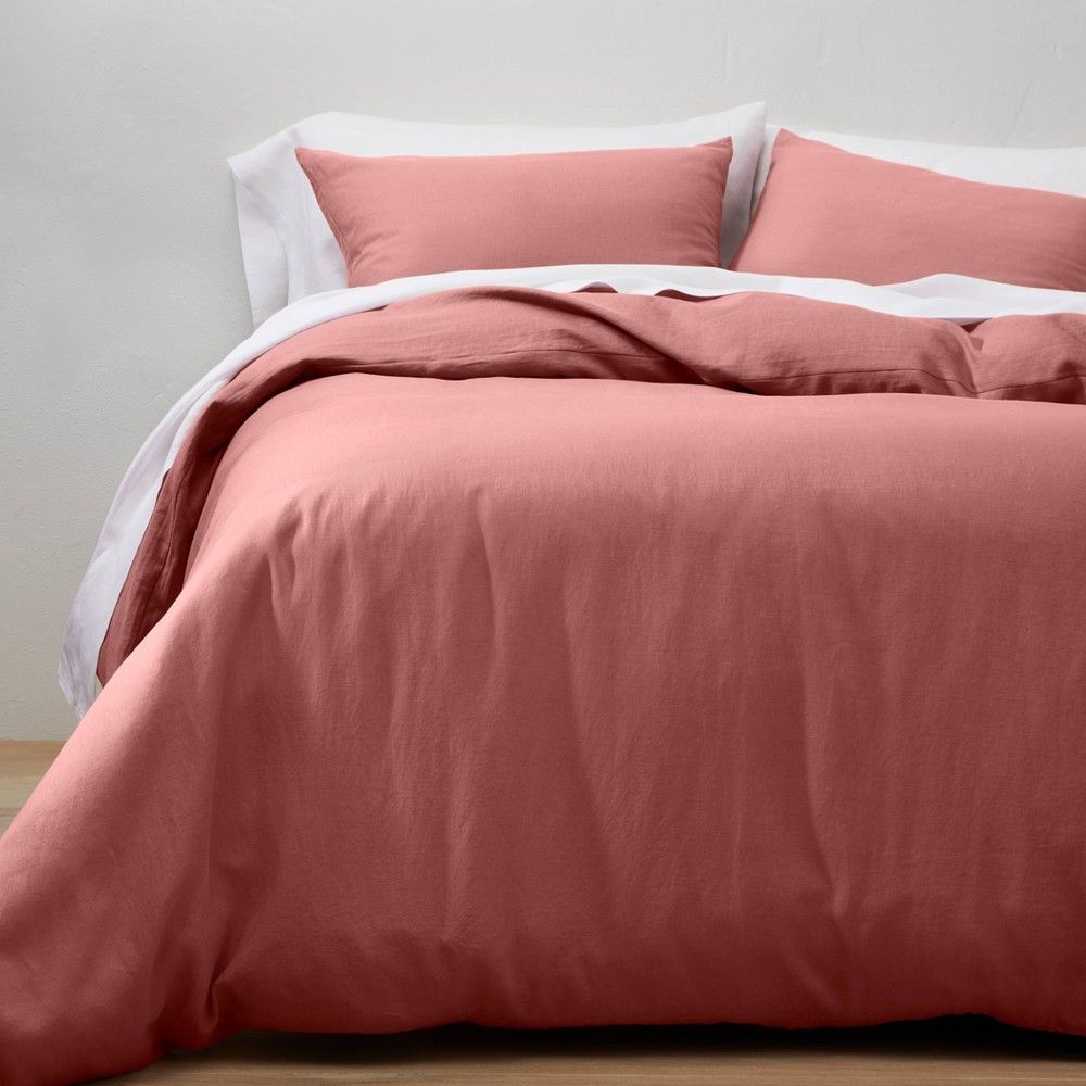 King Linen Duvet & Sham Set Rose - Casaluna | Target