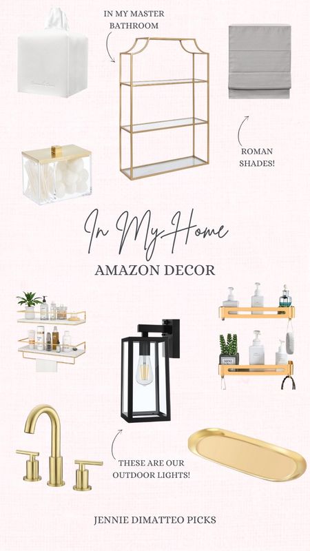 Amazon, in my home, mirror, home decor, outdoor lights, shelves, acrylic decor, gold shelf, sink hardware 

#LTKhome #LTKSeasonal #LTKfindsunder100