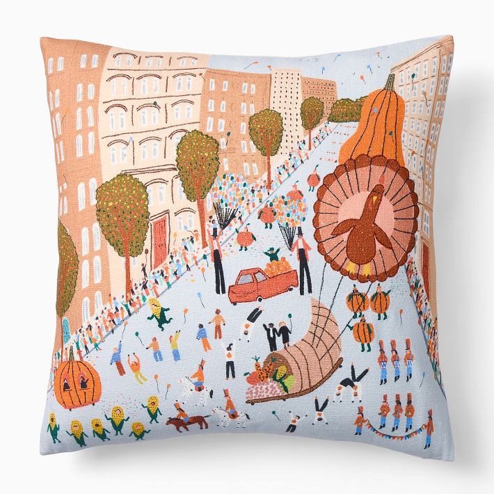 Nicole Cicak Thanksgiving Parade Pillow Cover | West Elm (US)