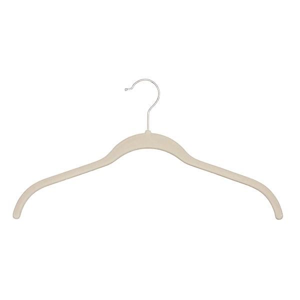 Non-Slip  Velvet Shirt Hangers Taupe Pkg/10 | The Container Store