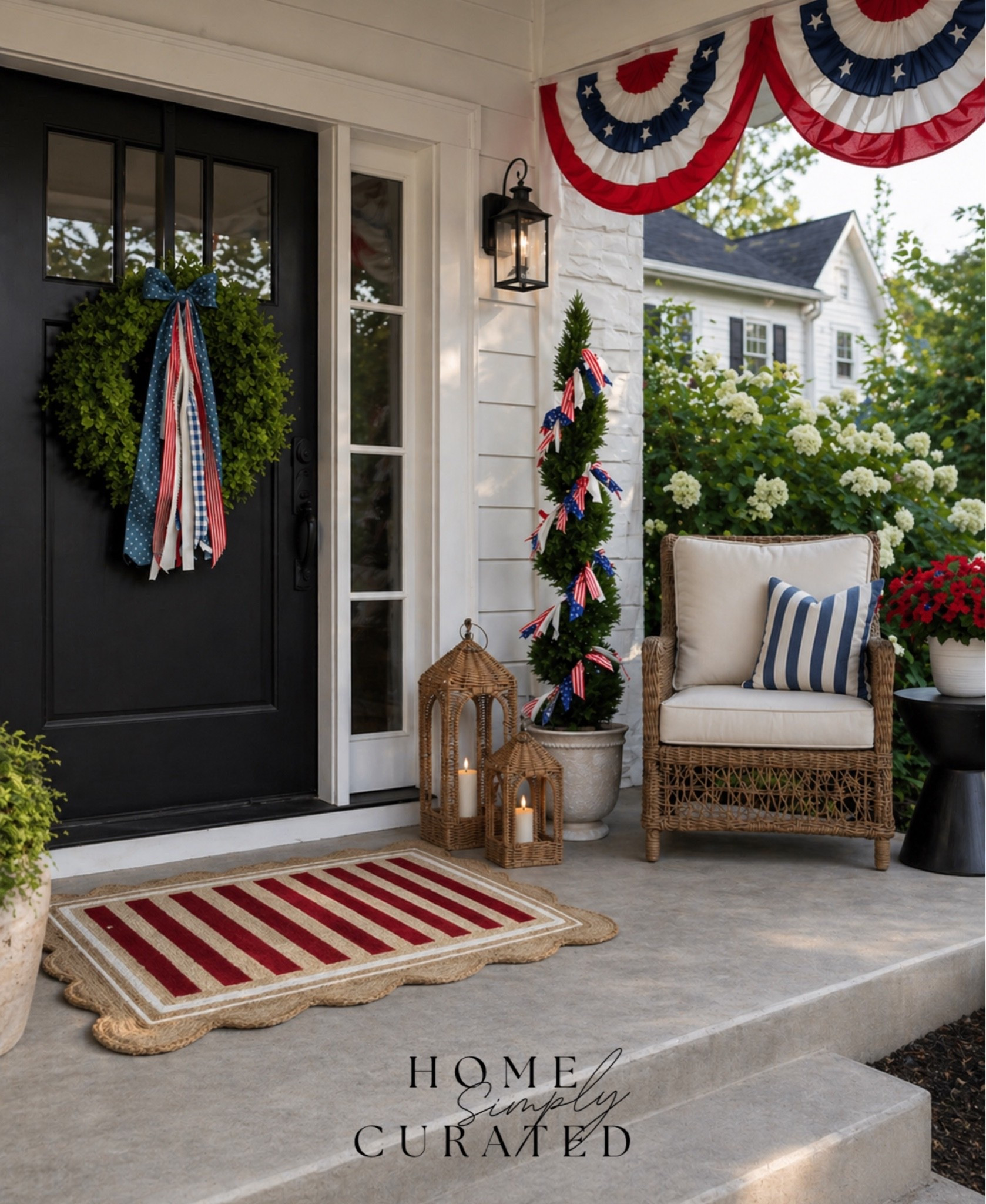 I used AI for this Americana porch decor from Amazon and Walmart! ❤️🤍💙
I have thi doormat and love layering it season to season.

Summer patio decor, Memorial Day decor, front door decor

#LTKHome #LTKSaleAlert #LTKSeasonal