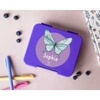 Personalised Childrens Mini Bento Snack Box | Lunchbox Back To School Butterfly | Etsy (US)