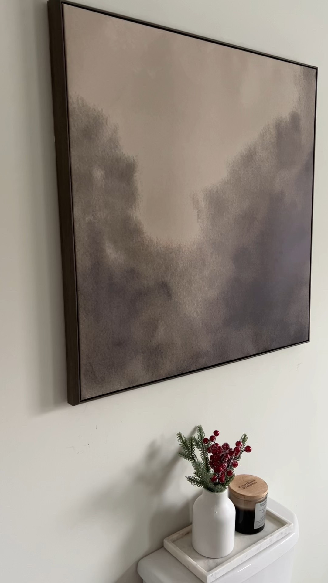 I am loving this new large scale framed canvas artwork from Target! Adds the perfect moody touch to my bathroom. It’s definitely got a green tone in real life, so be aware of that if you’re looking for something strictly beige/black, it’s not. 

#LTKHome