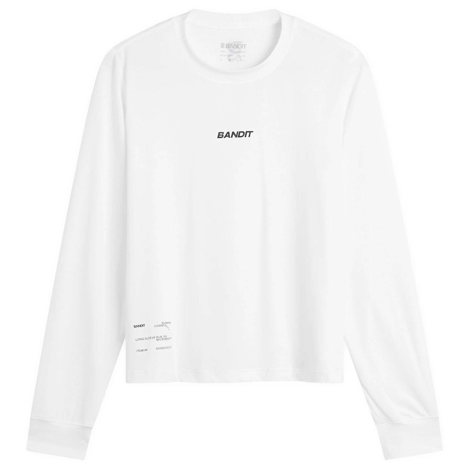 Bandit Women's Long Sleeve Micromesh T-Shirt in White, Size Medium | END. Clothing
