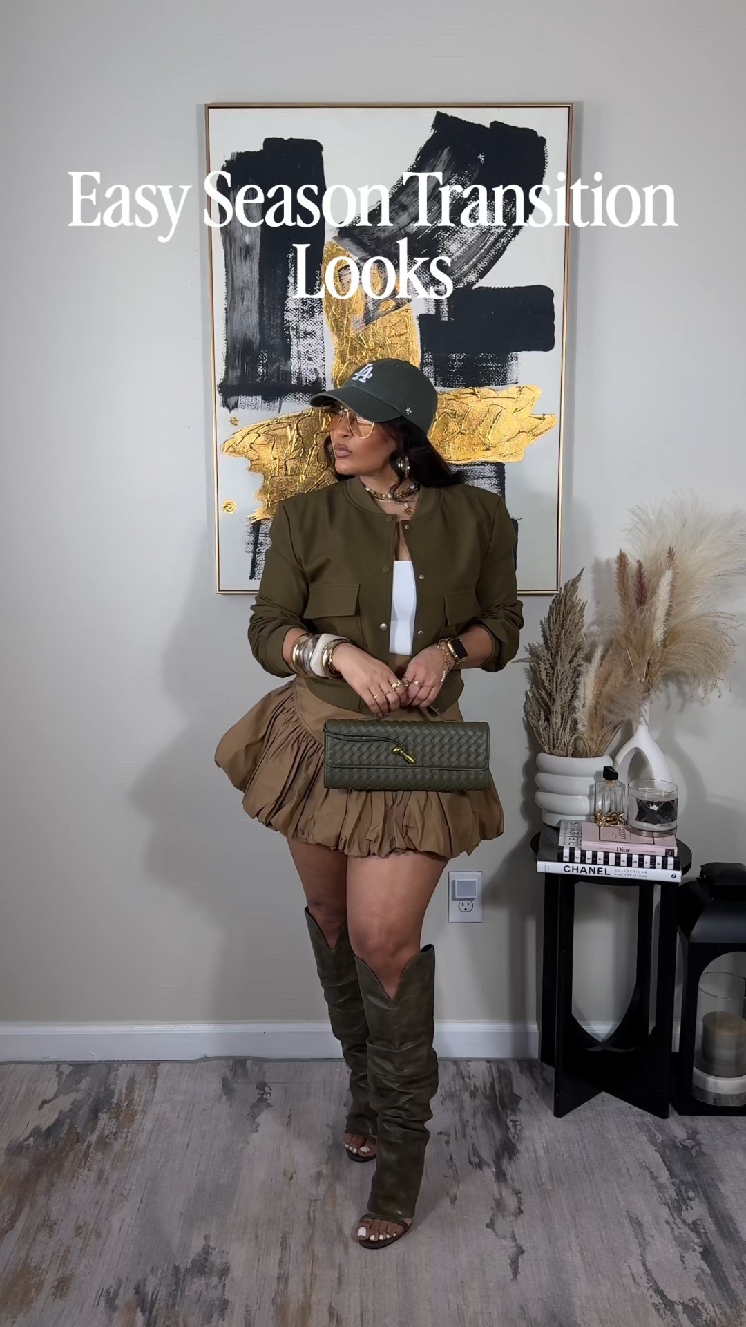 Same base. Three neutral looks. Paired this khaki skirt with three different neutral jackets for my girls that like an elevated casual look with options! Which is your fav? I’m leaning towards olive pairing…like usual 🫶🏽 *My beige boots are sold out. Linking alternatives🫶🏽
Jackets: All small
Everything else: Medium 

#LTKgrwm #LTKootd #LTKSeasonal