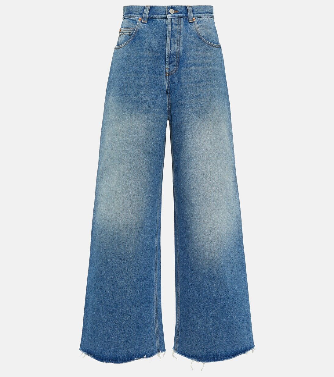 Horsebit high-rise wide-leg jeans | Mytheresa (US/CA)