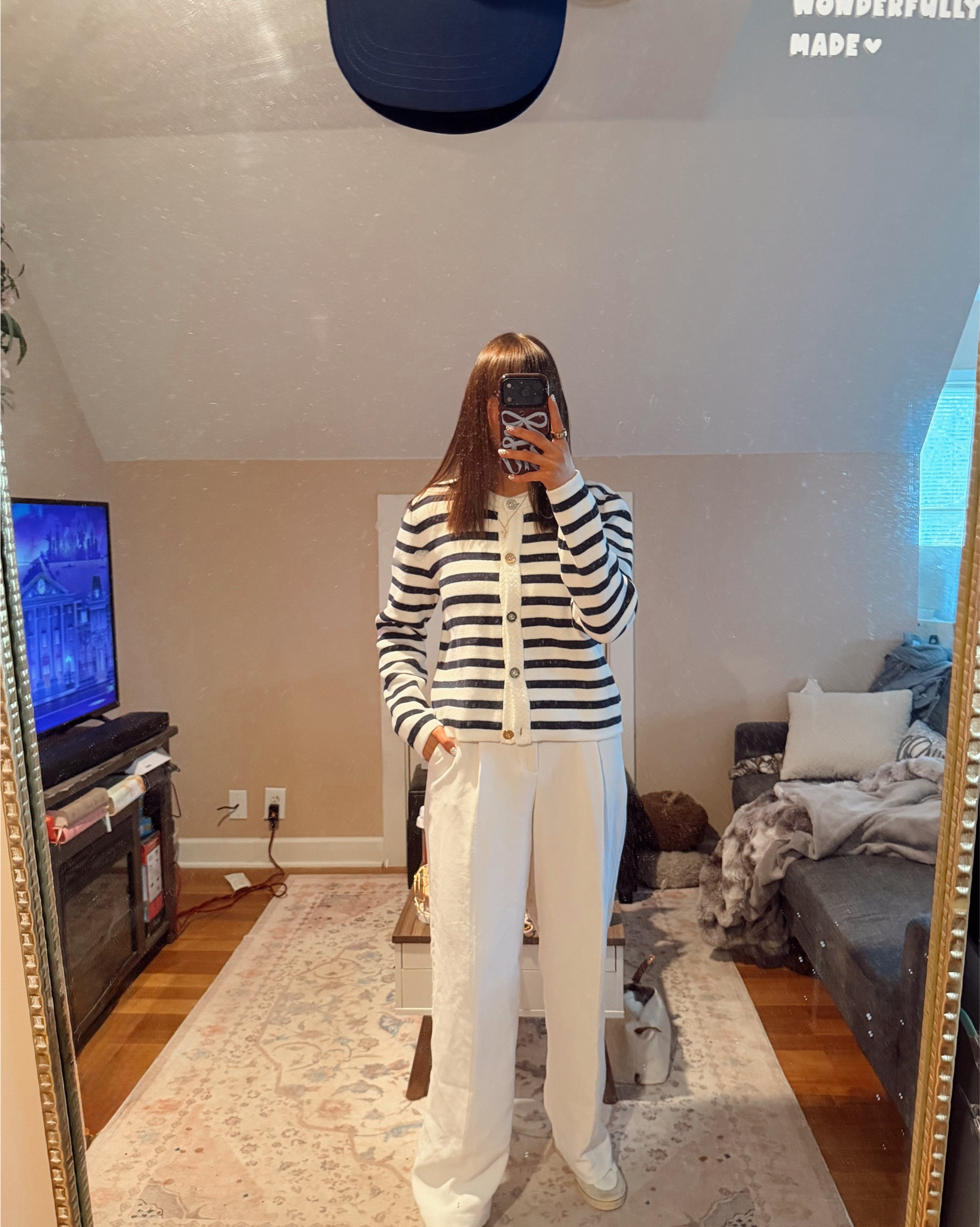 Top: m 
Pants: s 


#LTKootd #LTKGiftGuide #LTKHoliday