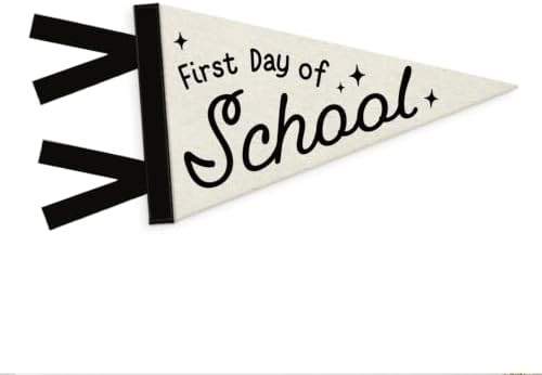 First Day of School Sign Banner Felt Flag, | Amazon (US)