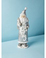 22in Santa With Gift Bag Statue | HomeGoods