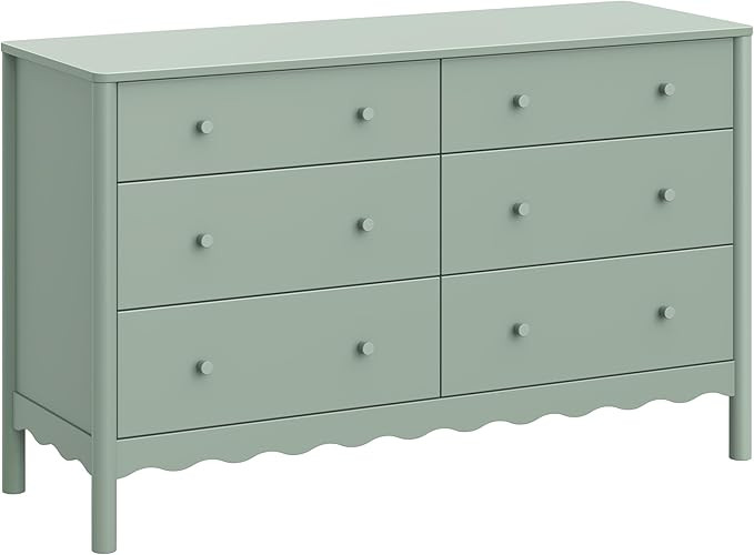 babyletto Swell 6-Drawer Assembled Dresser in Light Sage, Greenguard Gold Certified | Amazon (US)