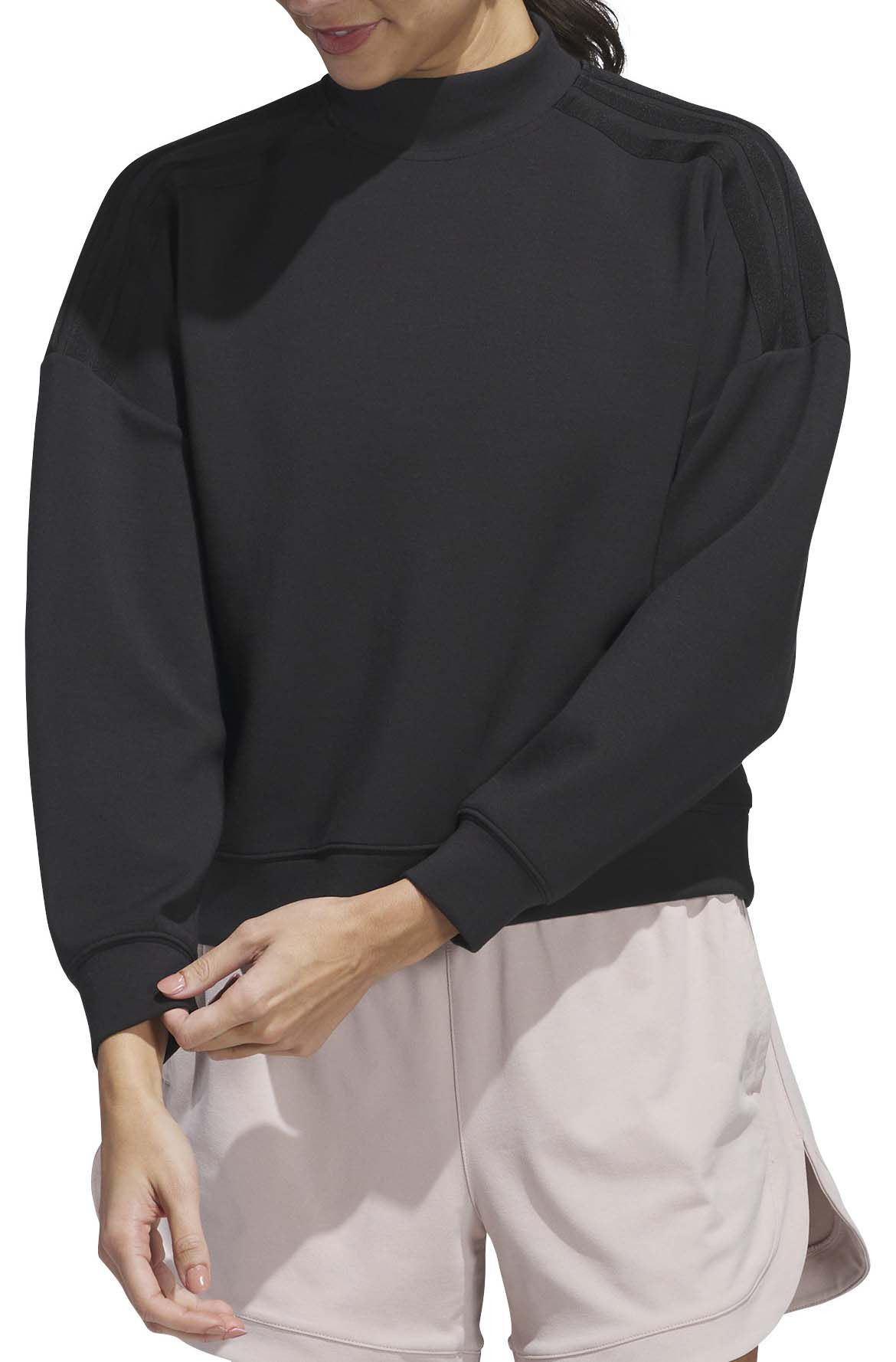 adidas Women's Beyond Spacer Mock Neck Golf Pullover Sweatshirt, Wash | DICK'S Sporting Goods