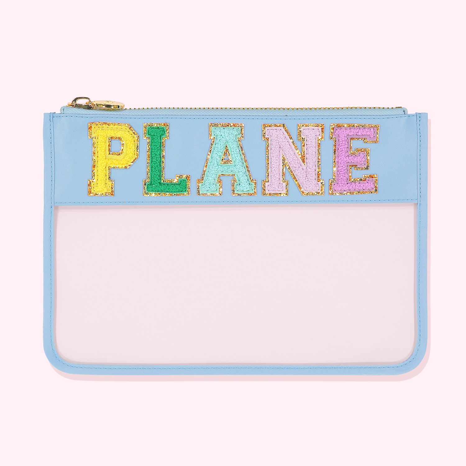 "Plane" Clear Flat Pouch | Personalized Pouch - Stoney Clover Lane | Stoney Clover Lane