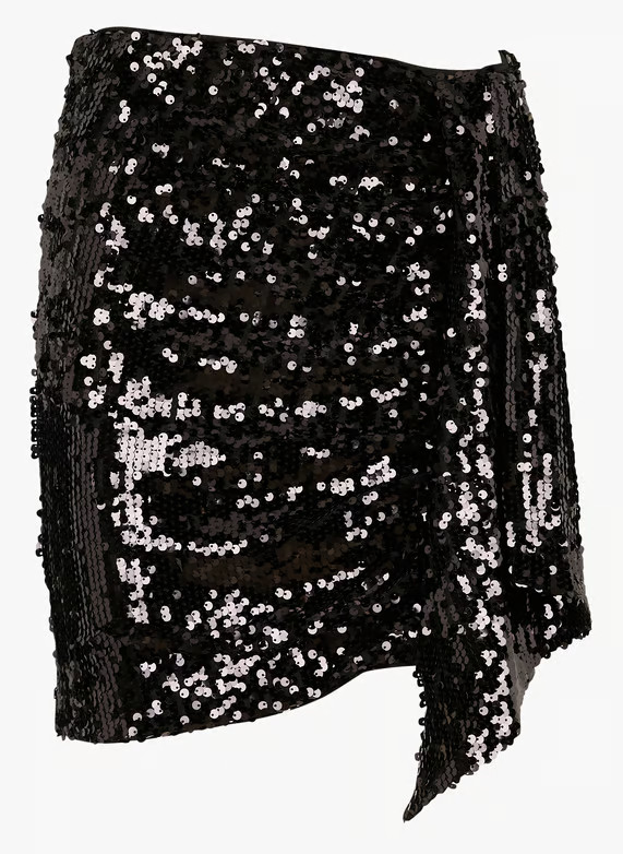 JUPE COURTE à SEQUINS NOIR IKKS - FEMME | Place des Tendances | Place des tendances (FR)