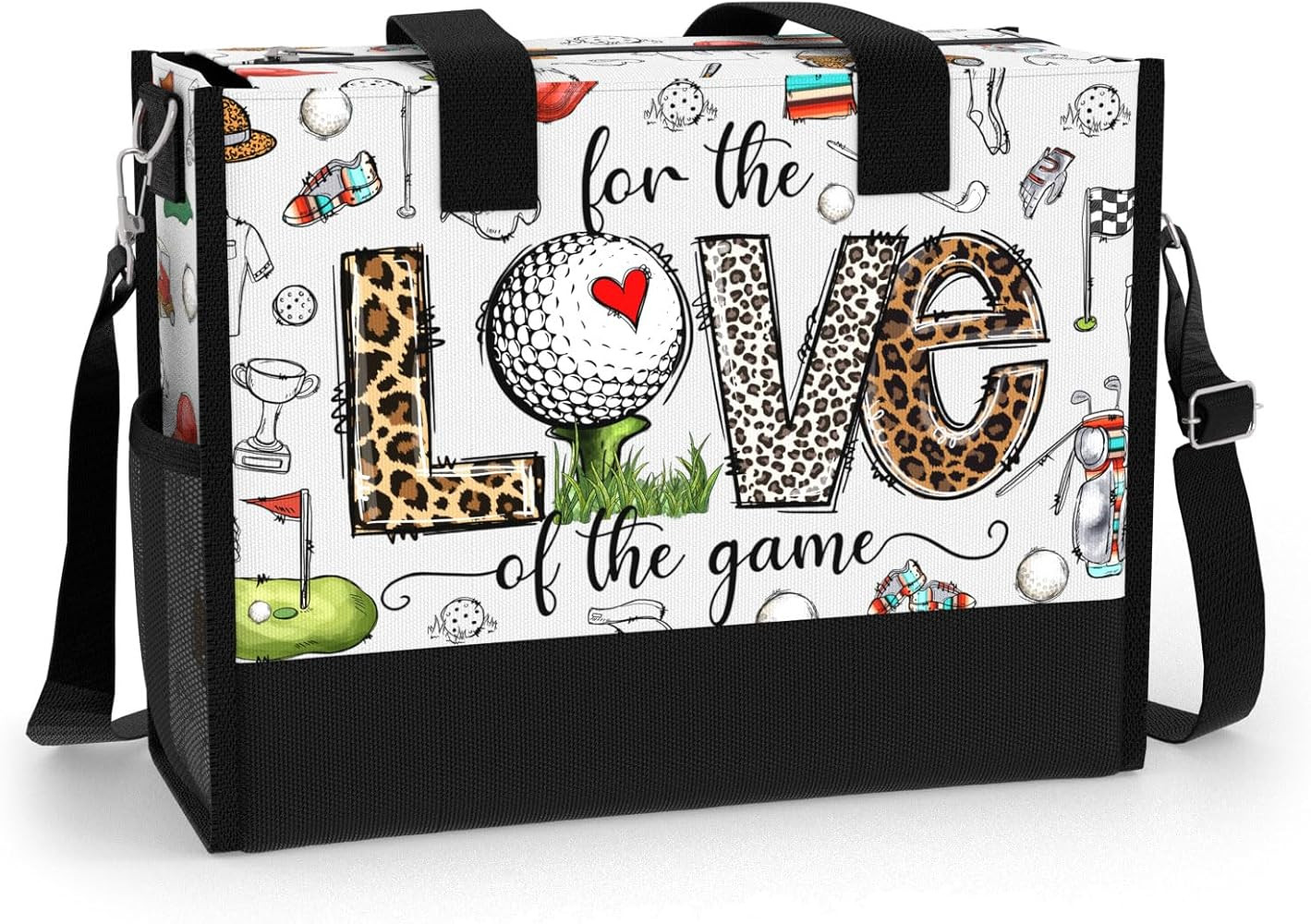 84hoods Large Tote Bag for Women with Pockets and Zipper. Gift for Golf Players and Lovers. | Amazon (US)