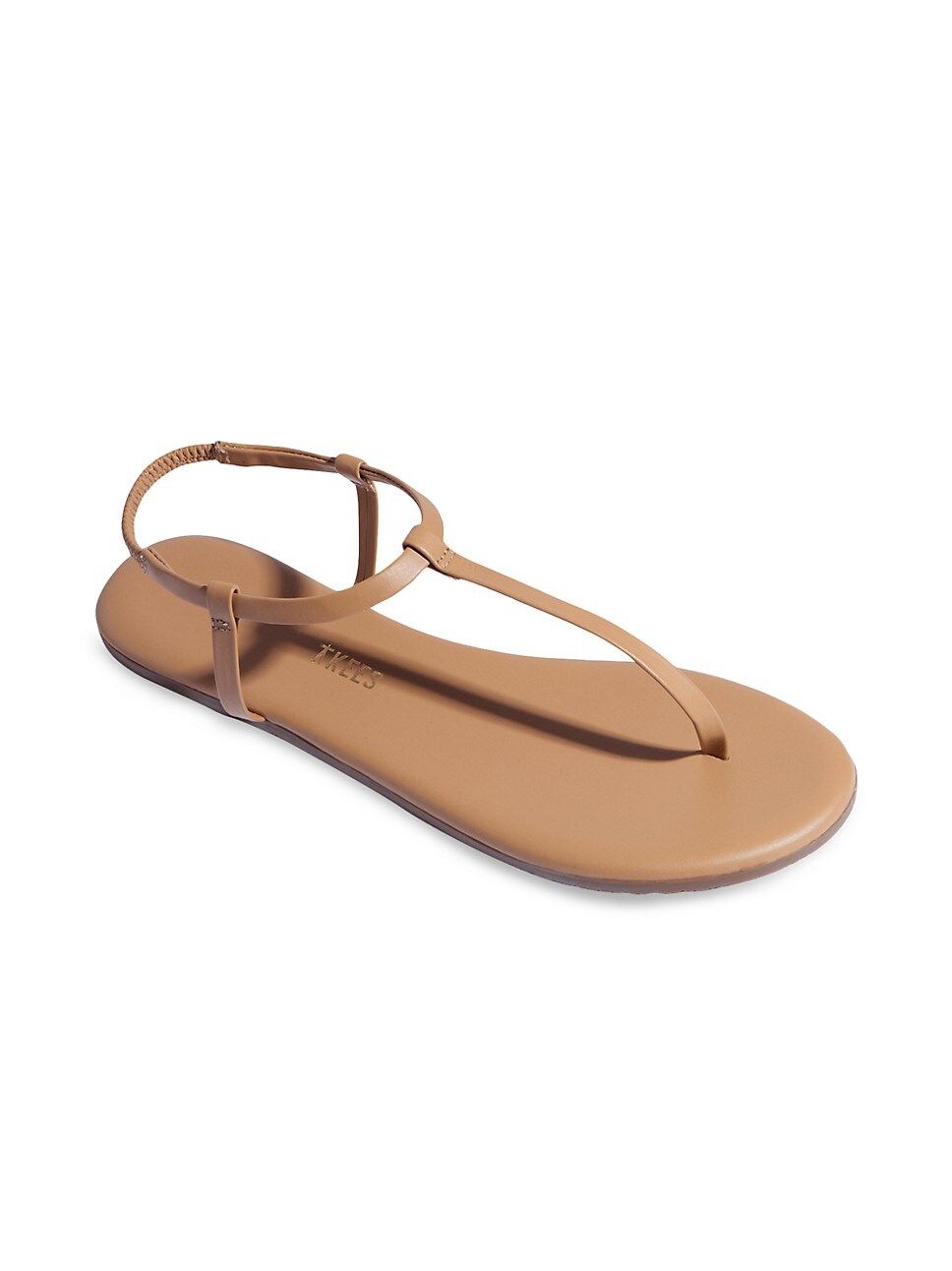 Foundations Matte Leather T-Strap Sandals | Saks Fifth Avenue